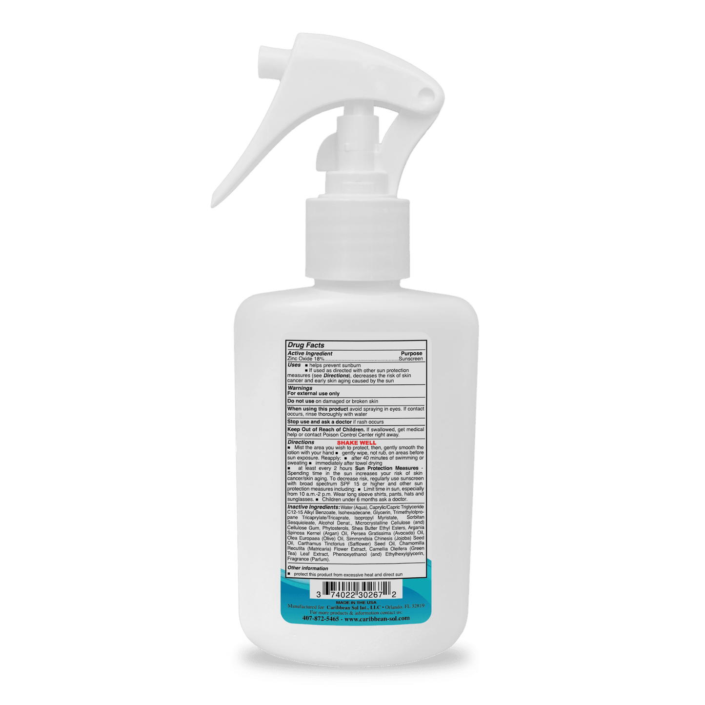 Caribbean Sol Natural Sport Dry-Grip SPF 30