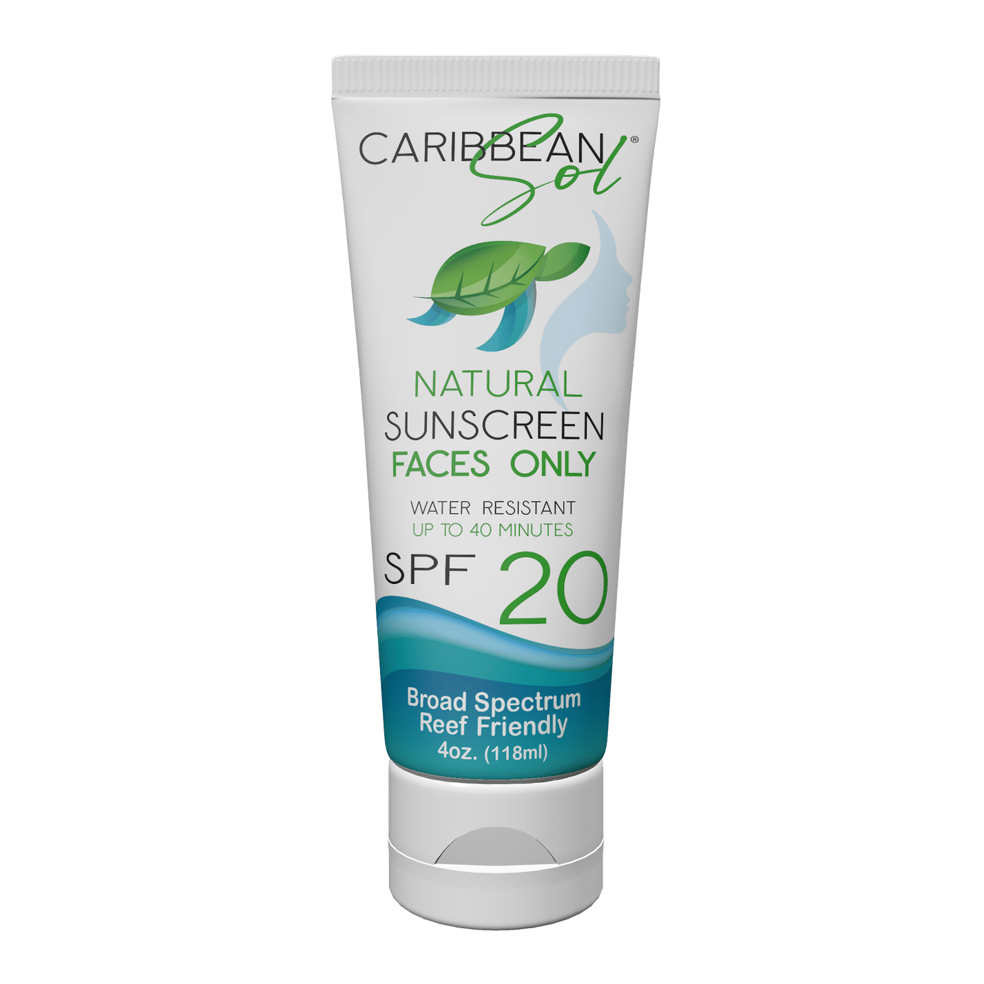 Caribbean Sol Faces Only SPF 20 - Natural Mineral Sunscreen – Caribbean ...