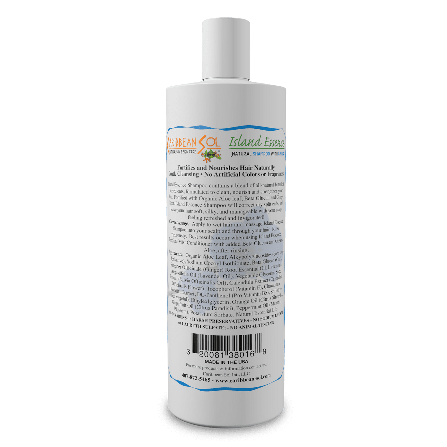 Island Essence Natural Shampoo with Ginger